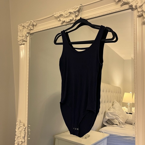 Navy blue PINK by VS bodysuit - Picture 1 of 4